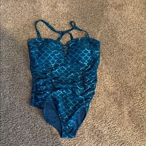 Torrid Teal Mermaid One Piece Swimsuit